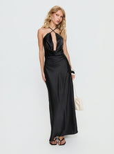 Paradox Cowl Maxi Dress Black