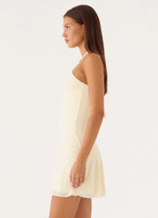 Vittoria Mini Dress - Baby Yellow