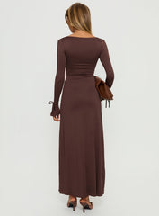 Dalzine Maxi Dress Chocolate