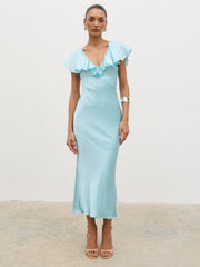 Adina Midaxi Dress - Seaspray Blue