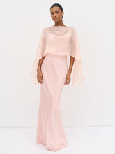 Alaia Organza Cape - Blush