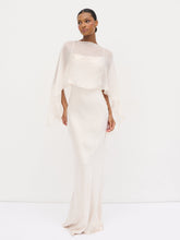 Alaia Organza Cape - Champagne