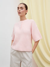 Amari Fluffy Knit Top - Pink