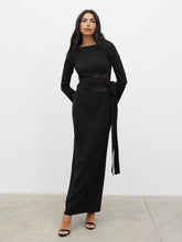 Ambrose Lace Cut Out Maxi Dress - Black