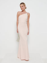 Amelia Crepe Bridesmaid Maxi Dress - Blush