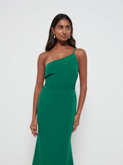 Amelia Crepe Maxi Bridesmaid Dress - Emerald