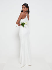 Amelia Crepe Maxi Dress - Ivory