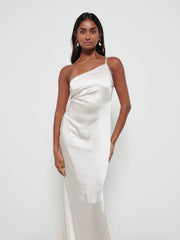 Amelia Maxi Bridesmaid Dress - Matte Champagne