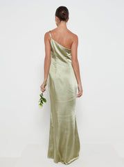 Amelia Maxi Bridesmaid Dress - Matte Olive