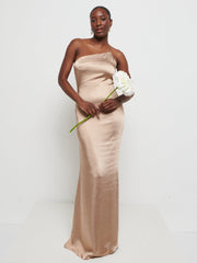 Matte Satin Mocha Bridesmaid Swatch