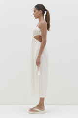 Artie Cut Out Midaxi Dress - Cream
