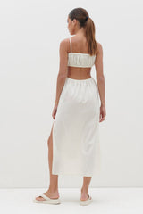 Artie Cut Out Midaxi Dress - Cream