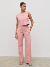 Blair Linen Trousers - Pink
