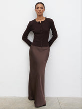 Breya Maxi Skirt - Chocolate Brown