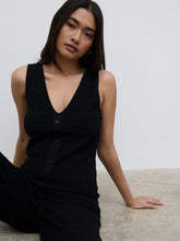 Bridget Crochet Knit Top - Black