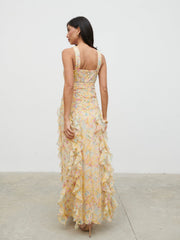 Brielle Maxi Dress - Multi Abstract Print