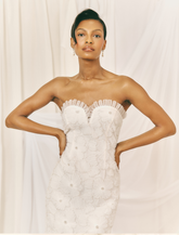 Ravenna Embellished Floral Midaxi Dress - Ivory