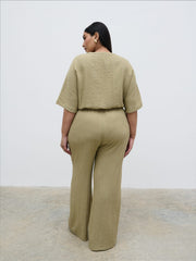 Carey Easywear Jumpsuit Curve - Olive