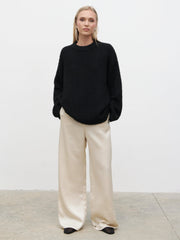 Cece Fluffy Jumper - Black