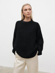 Cece Fluffy Jumper - Black