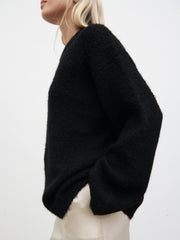 Cece Fluffy Jumper - Black