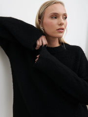 Cece Fluffy Jumper - Black