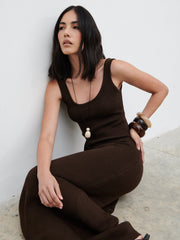 Dora Maxi Dress - Chocolate Brown