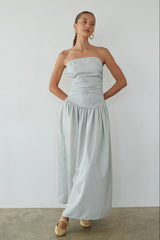 Elara Striped Maxi Dress