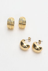 Monroe Stud Earring Set Gold