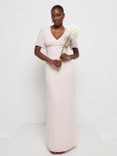 Edie Chiffon Maxi Bridesmaids Dress - Blush
