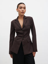 Elsa Cinched Blazer - Brown