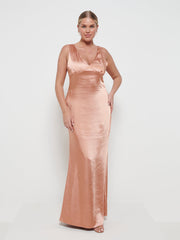 Matte Satin Cinnamon Bridesmaid Swatch