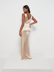 Esmee Maxi Bridesmaid Dress - Matte Bronze