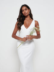 Esmee Crepe Maxi Dress - Ivory