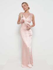 Recycled Satin Blush Bridesmaid Swatch