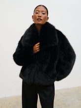 Ettalie Short Faux Fur Coat - Black