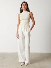 Eva Backless Knit Top - Cream