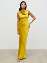 Everlee Cowl Maxi Dress - Saffron
