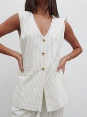Harlee Waistcoat - Pinstripe