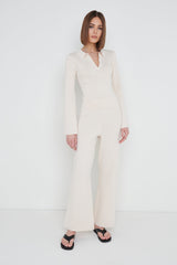 Hayden Knit Trousers - Cream