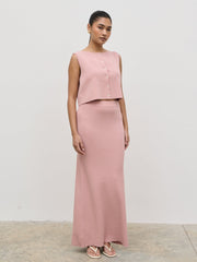 Jasmin Knit Waistcoat - Pink