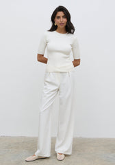 Jayla Knit Top - Cream