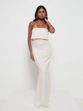 Julia Crepe Maxi Bridesmaid Dress - Champagne
