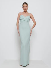 Kehlani Twist Cami Bridesmaid Dress - Sage