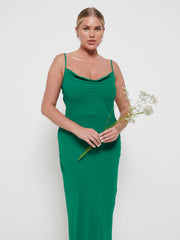 Keisha Chiffon Maxi Bridesmaid Dress - Emerald