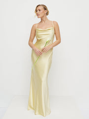 Keisha Maxi Bridesmaid Dress - Lemon