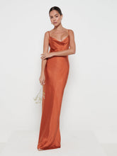 Keisha Maxi Bridesmaid Dress - Matte Copper