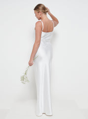 Keisha Maxi Bridesmaid Dress - Matte Ivory