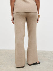 Kourtney Knit Trousers - Taupe