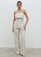 Layton Bandeau Waistcoat - Natural